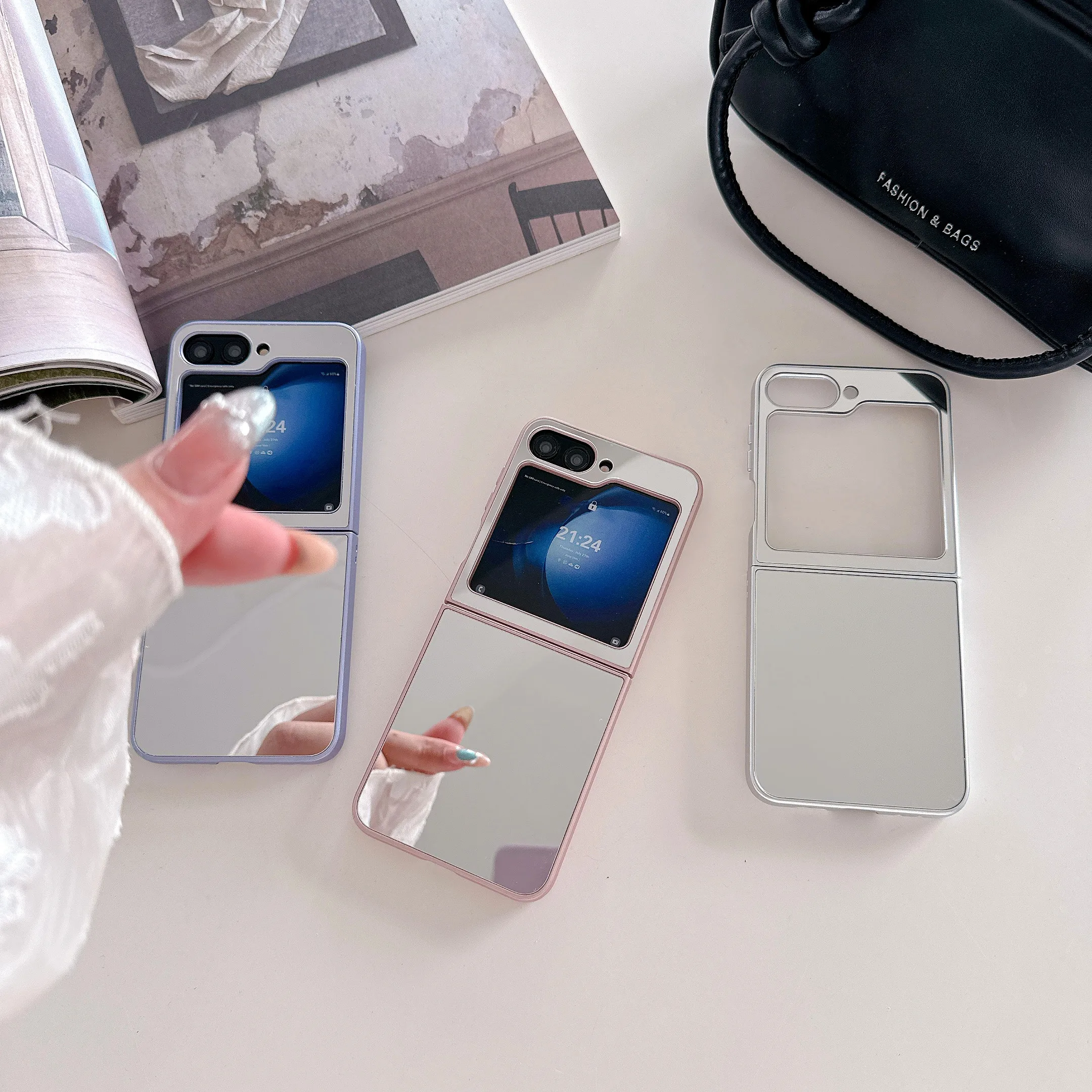 New Korean Style Makeup Mirror PC Phone Case For HUAWEI P50 Pocket 2 Pocket S For Pura X Shockproof Fold Protect Cover
New Korean Style Makeup Mirror PC Phone Case For HUAWEI P50 Pocket 2 Pocket S For Pura X Shockproof Fold Protect Cover