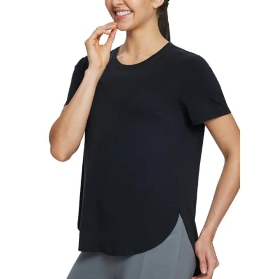 Women's Short Sleeve Workout Shirts Tops Athletic Yoga Running Shirts Loose Fit with Side Slits Quick Dry T-Shirts
Women's Short Sleeve Workout Shirts Tops Athletic Yoga Running Shirts Loose Fit with Side Slits Quick Dry T-Shirts