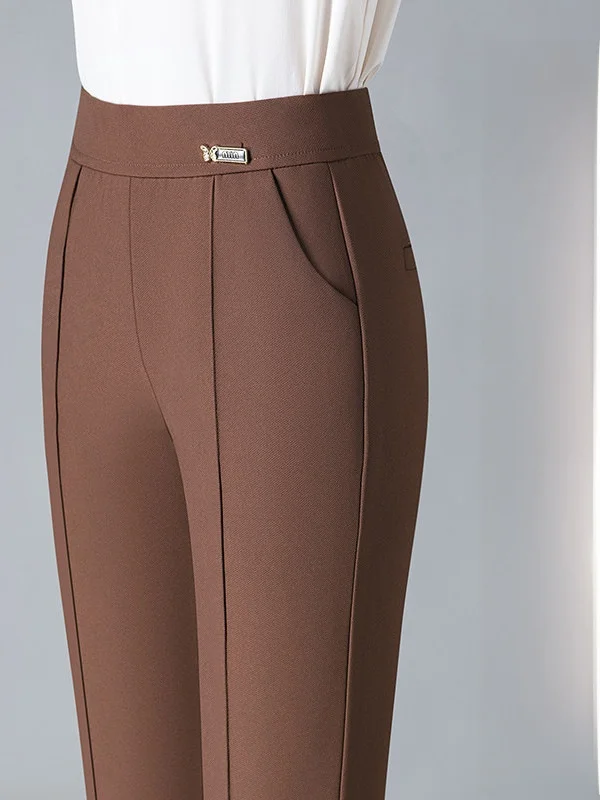 Women's High Waist Wide Leg Pants Spring 2026 New Style Drapey Elastic Casual Fit PU Leather Pocket Detail Full Size
Women's High Waist Wide Leg Pants Spring 2026 New Style Drapey Elastic Casual Fit PU Leather Pocket Detail Full Size