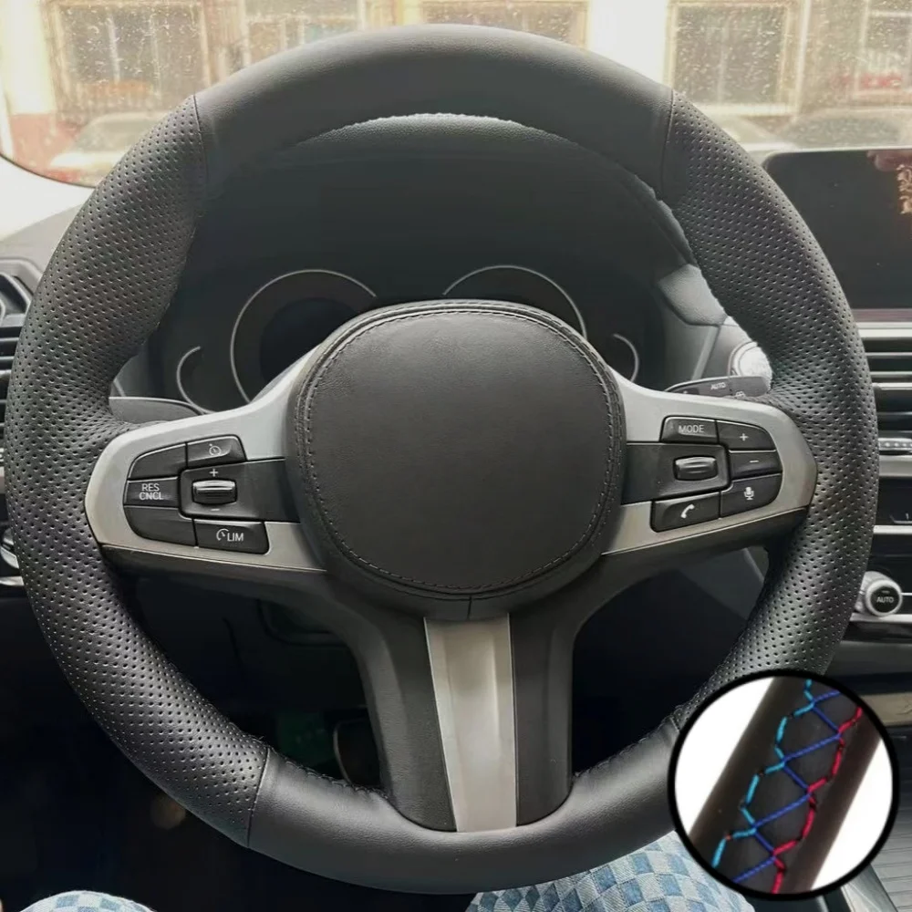Braid Car Steering Wheel Cover Wrap Hand Sewing Microfiber Leather For BMW G30 530i 525i 530d M550d M550i G02 X4 2018 F90 M5
Braid Car Steering Wheel Cover Wrap Hand Sewing Microfiber Leather For BMW G30 530i 525i 530d M550d M550i G02 X4 2018 F90 M5