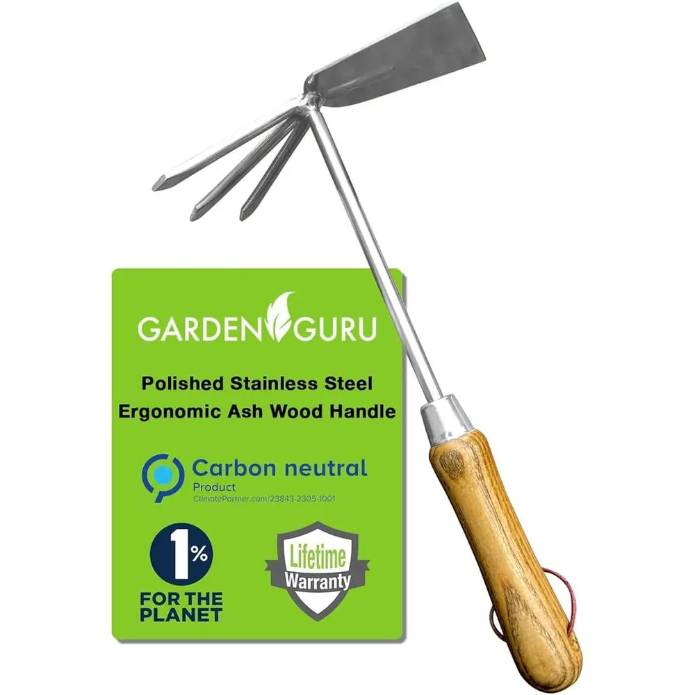 Eco-Friendly Recycled Stainless Steel Garden Cultivator with Rust-Resistant, SC Certified Ergonomic Wood Handle - Ideal for Cult
Eco-Friendly Recycled Stainless Steel Garden Cultivator with Rust-Resistant, SC Certified Ergonomic Wood Handle - Ideal for Cult