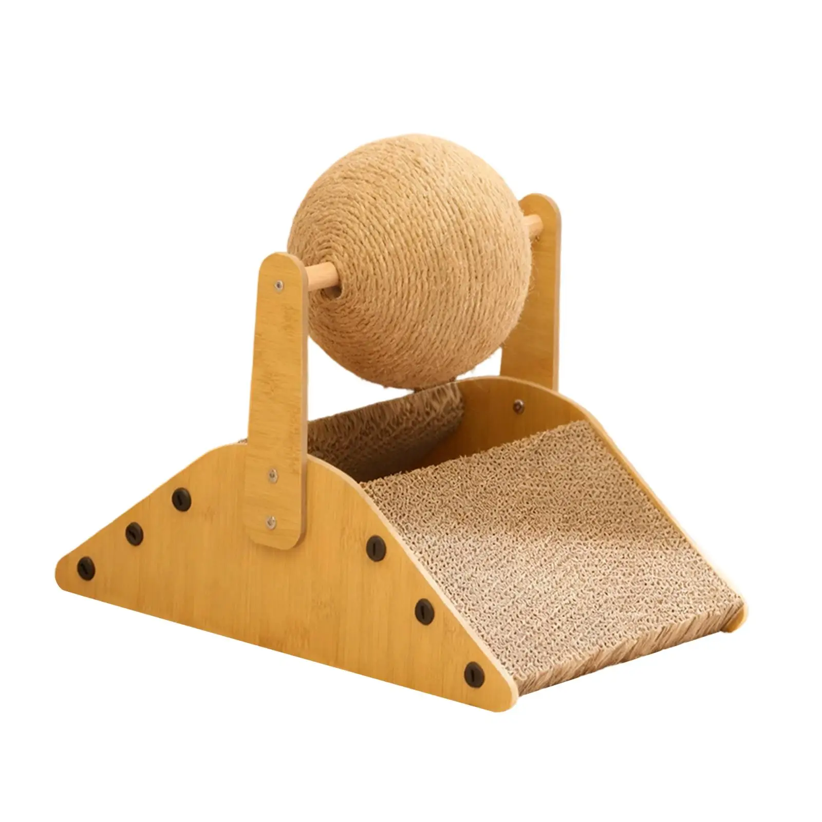Cat Scratcher Board Large Wooden Lounger Pad with Ball Furniture Protector for Cats Training Play and Sleeping
Cat Scratcher Board Large Wooden Lounger Pad with Ball Furniture Protector for Cats Training Play and Sleeping