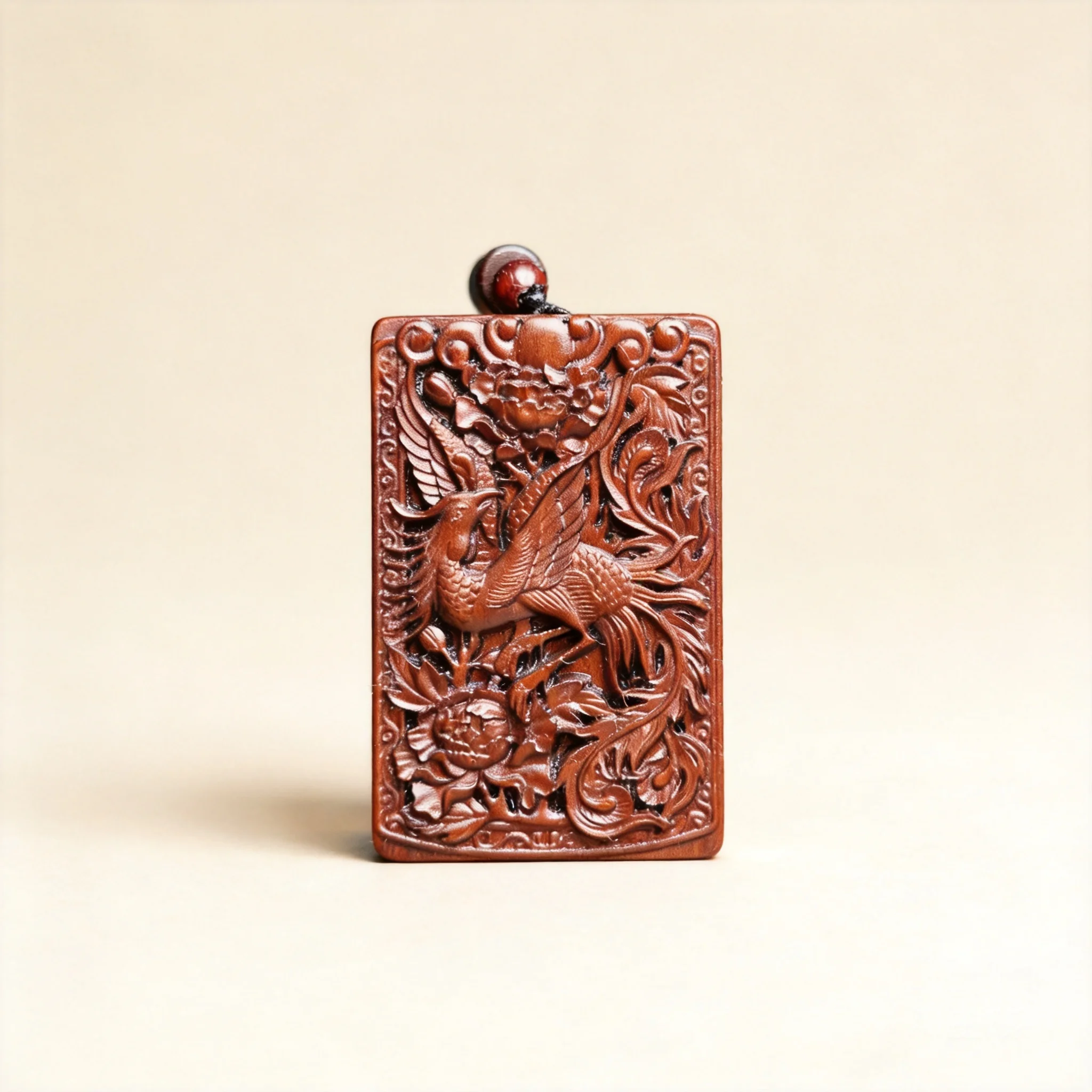 Natural Thunder Struck Jujube Wood Chinese Style Hand Carved Suzaku Phoenix Peony Pendant Good Luck Blessing Peace Fortune Talis
Natural Thunder Struck Jujube Wood Chinese Style Hand Carved Suzaku Phoenix Peony Pendant Good Luck Blessing Peace Fortune Talis