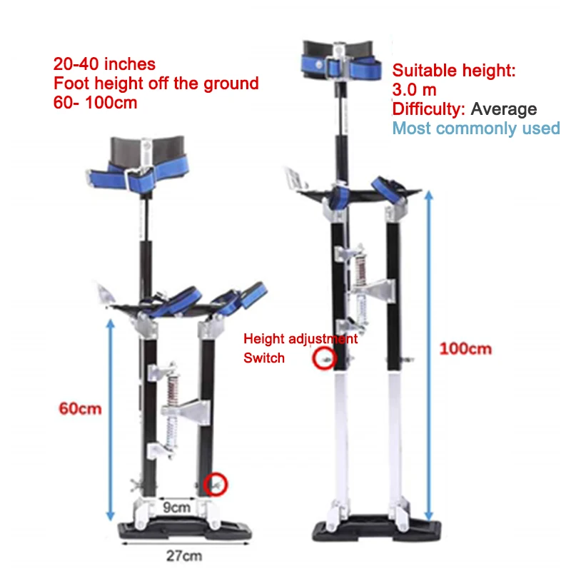60-100CM Adjustable Walking Ladder Aluminum Alloy Horse Stool Foot Folding Stilt Construction Bracket Multifunction Stage Props
60-100CM Adjustable Walking Ladder Aluminum Alloy Horse Stool Foot Folding Stilt Construction Bracket Multifunction Stage Props