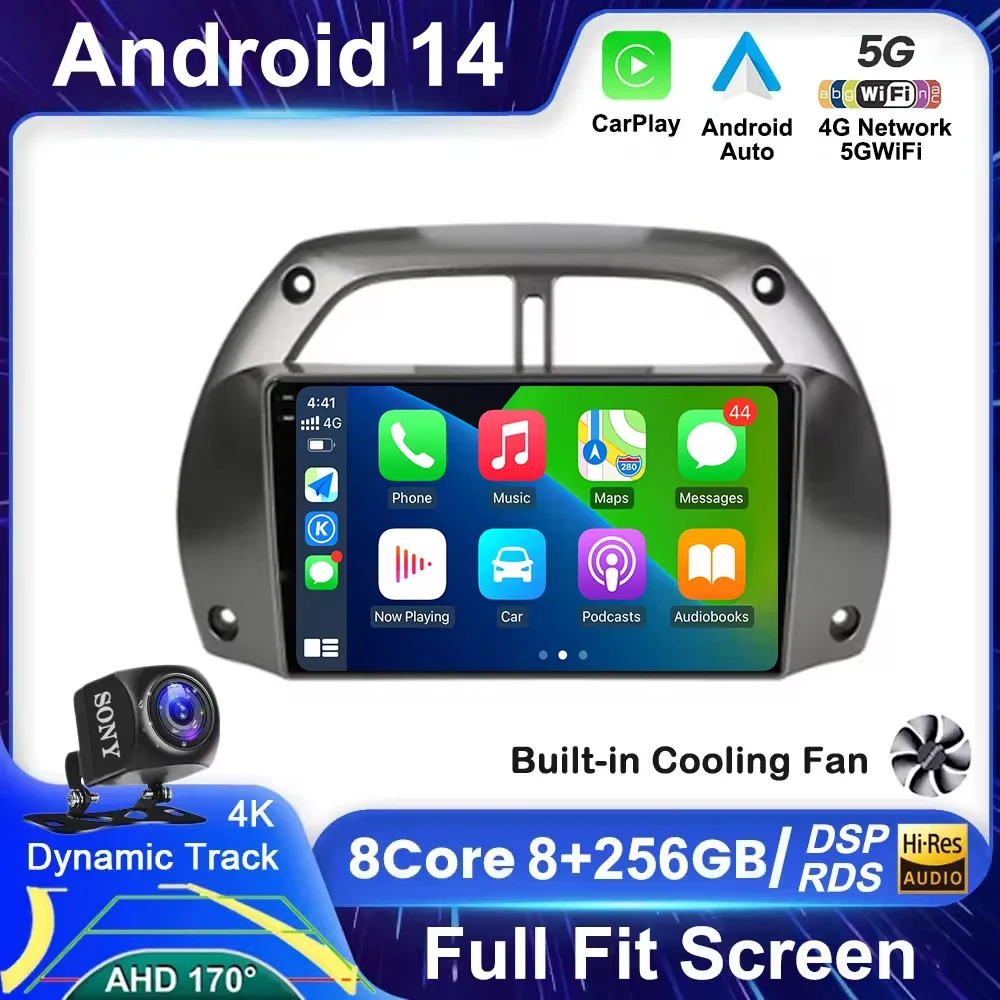 Автомобильный мультимедийный плеер Android 14 для TOYOTA RAV4 2001-2006, GPS-навигация, 4G, Wi-Fi, радио, беспроводной Автомобильный плеер Carplay
Автомобильный мультимедийный плеер Android 14 для TOYOTA RAV4 2001-2006, GPS-навигация, 4G, Wi-Fi, радио, беспроводной Автомобильный плеер Carplay