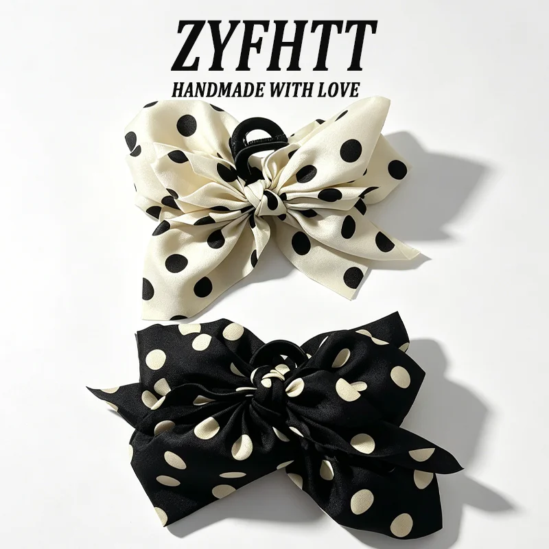 1/2pcs Black and white Polka Dot Bow Hair Clip for women Elegant Shark Clip Fashion girl hair clip hair accessories
1/2pcs Black and white Polka Dot Bow Hair Clip for women Elegant Shark Clip Fashion girl hair clip hair accessories