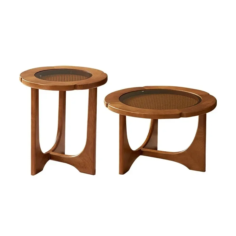 Solid wood coffee table living room home art small apartment French retro sofa edge table
Solid wood coffee table living room home art small apartment French retro sofa edge table