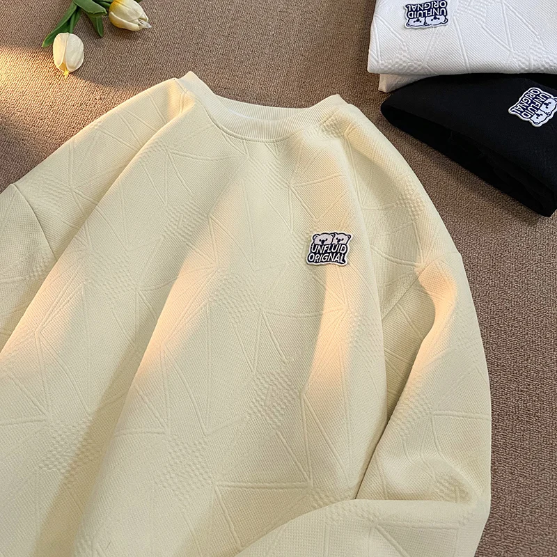 round Neck Long Sleeve Sweatshirt Men's Spring Autumn Casual Comfortable Texture Embroidery Top Youth Fashionable Hoodie
round Neck Long Sleeve Sweatshirt Men's Spring Autumn Casual Comfortable Texture Embroidery Top Youth Fashionable Hoodie