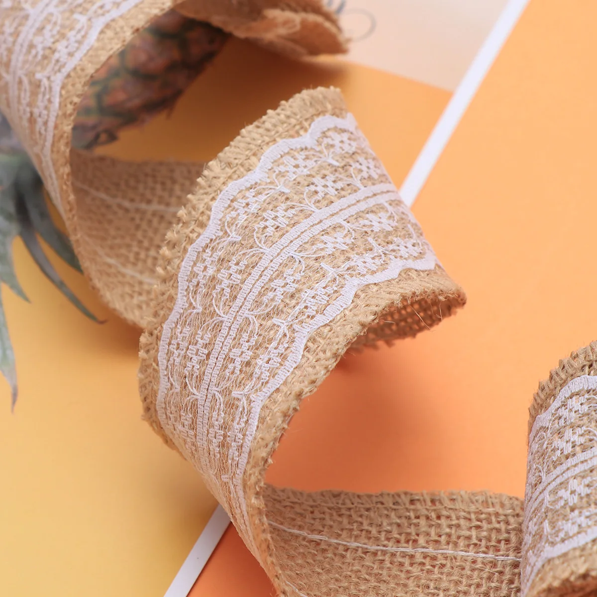 3 Rolls Burlap Ribbon Jute Ribbon Roll with Lace Natural Brown Retro Wedding Birthday Home Party Craft Projects Safe Eco 
3 Rolls Burlap Ribbon Jute Ribbon Roll with Lace Natural Brown Retro Wedding Birthday Home Party Craft Projects Safe Eco