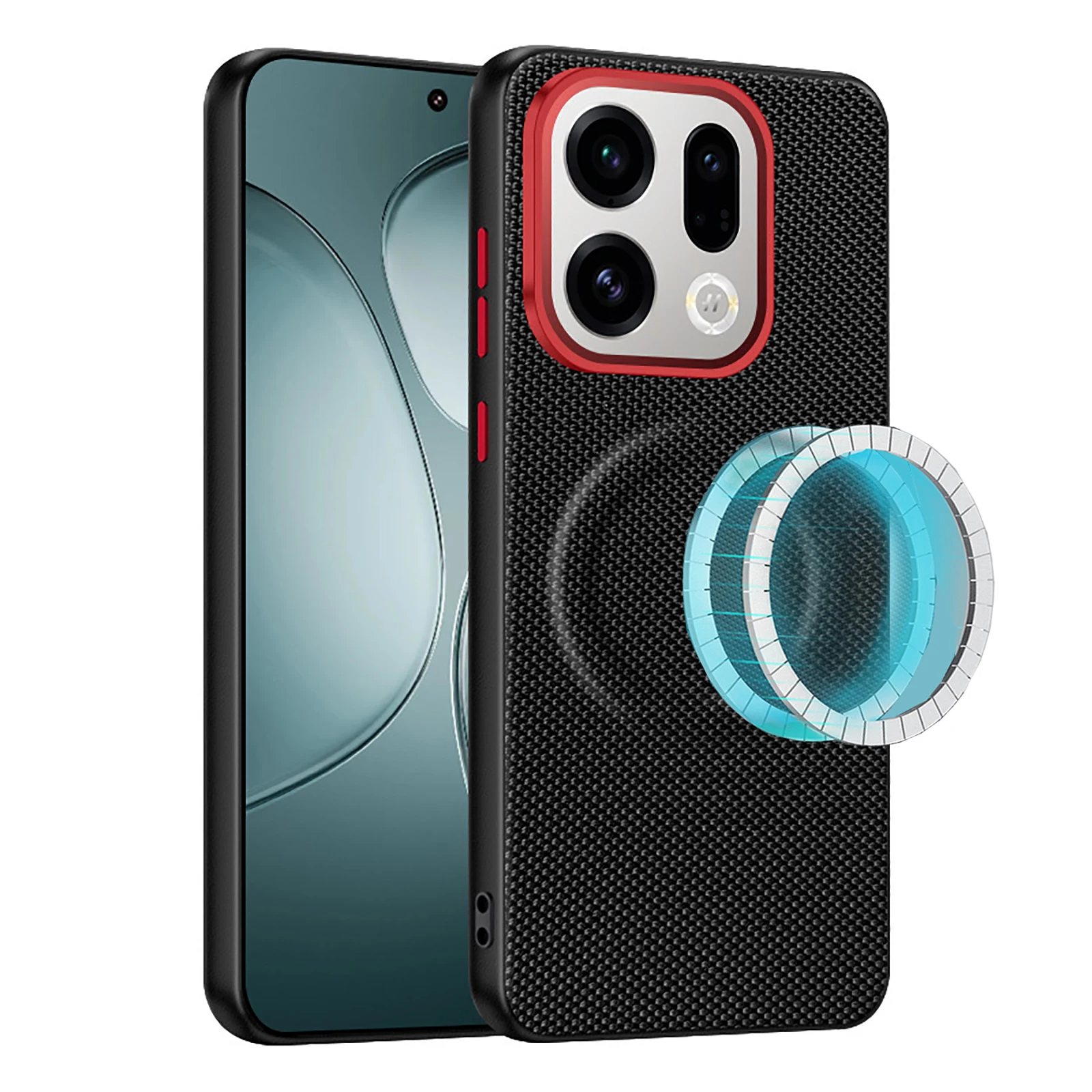 Нейлоновый чехол для Oppo Find X9 Pro, магнитная беспроводная зарядка, защита камеры, прочная противоударная мягкая рамка, жесткая задняя крышка
Нейлоновый чехол для Oppo Find X9 Pro, магнитная беспроводная зарядка, защита камеры, прочная противоударная мягкая рамка, жесткая задняя крышка