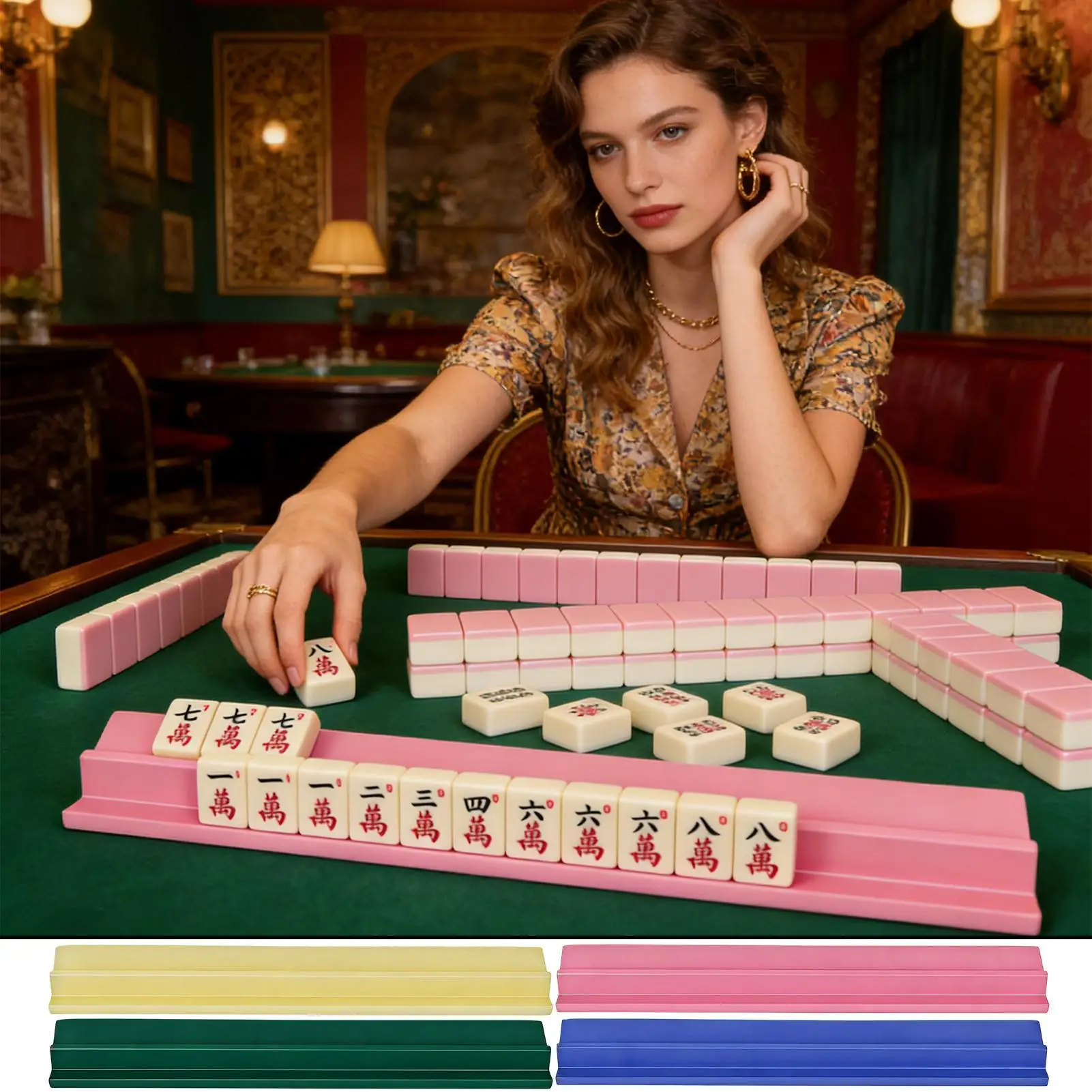 Подставки для маджонга, 4 шт., портативные держатели для плиток, для путешествий, дома, вечеринок, клубов, игровых комнат
Подставки для маджонга, 4 шт., портативные держатели для плиток, для путешествий, дома, вечеринок, клубов, игровых комнат