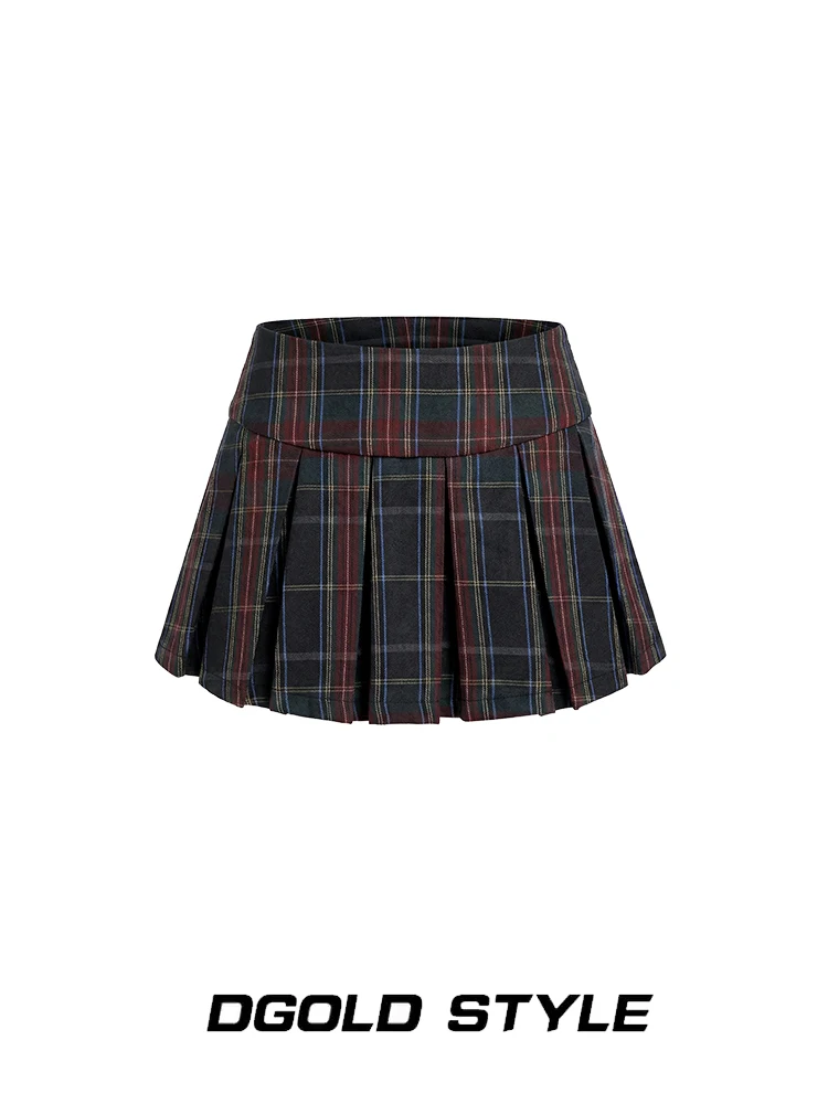 White Little Fish American Retro JK Plaid Pleated Skirt Women Spring Summer Low Waist Wrap Body A-Line Long Leg Half-len...
White Little Fish American Retro JK Plaid Pleated Skirt Women Spring Summer Low Waist Wrap Body A-Line Long Leg Half-len...