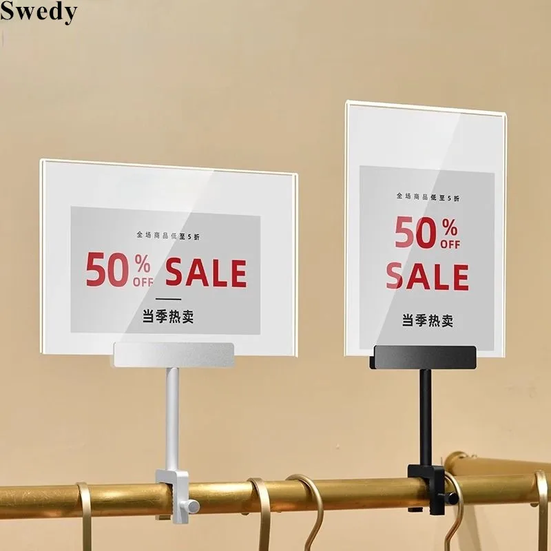 2 Pieces A4 210x297mm Metal Advertising Promotion Price Poster Frame KT Board POP Clip 8.5x11 Acrylic Sign Holder Display Stand
2 Pieces A4 210x297mm Metal Advertising Promotion Price Poster Frame KT Board POP Clip 8.5x11 Acrylic Sign Holder Display Stand