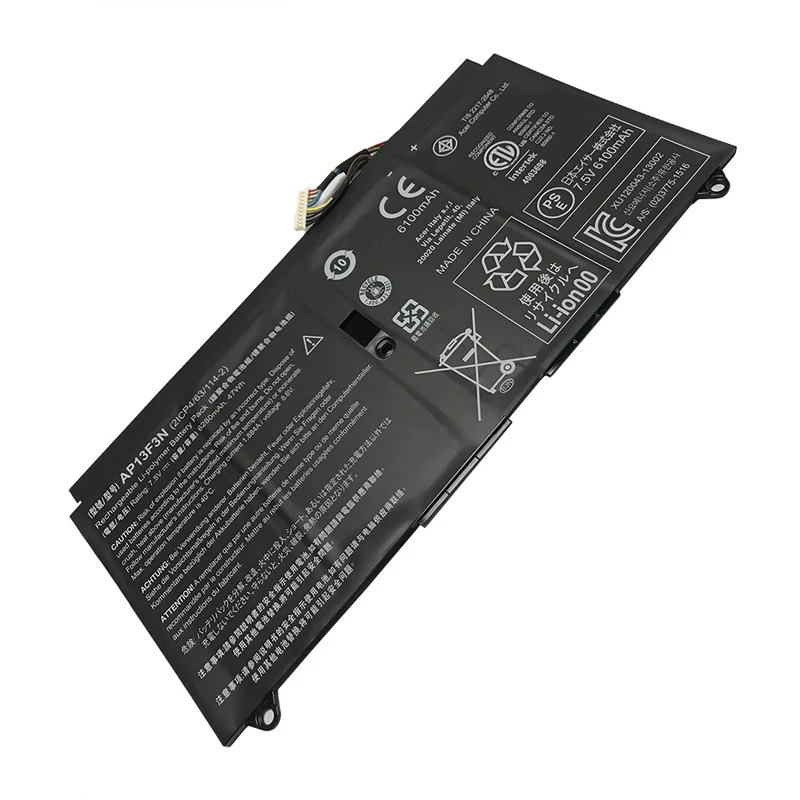 AP13F3N 2ICP4/63/114-2 Laptop Battery for Acer Aspire S7-392 S7-392 -6411 S7-392-9890 S7-391-6822 Ultrabook 7.5V 47Wh/6280mAh
AP13F3N 2ICP4/63/114-2 Laptop Battery for Acer Aspire S7-392 S7-392 -6411 S7-392-9890 S7-391-6822 Ultrabook 7.5V 47Wh/6280mAh