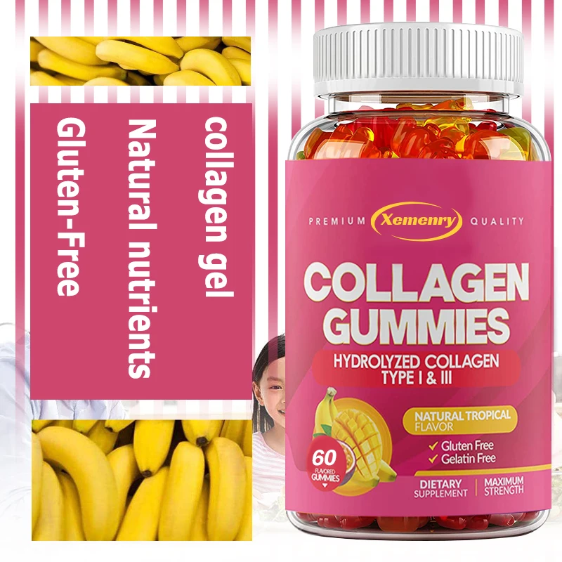 Collagen Gummies - Supplement Natural Energy, Support Cell Health, Anti-aging, Antioxidant, Skin, Joints, Hair, Bone Health
Collagen Gummies - Supplement Natural Energy, Support Cell Health, Anti-aging, Antioxidant, Skin, Joints, Hair, Bone Health