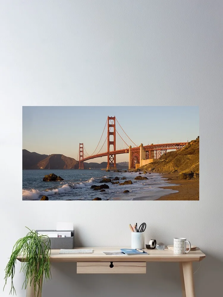 Golden Gate Bridge San Francisco California Bay Beach Photo, Art Print Canvas Poster, Living Room Decor, Home Wall Picture
Golden Gate Bridge San Francisco California Bay Beach Photo, Art Print Canvas Poster, Living Room Decor, Home Wall Picture