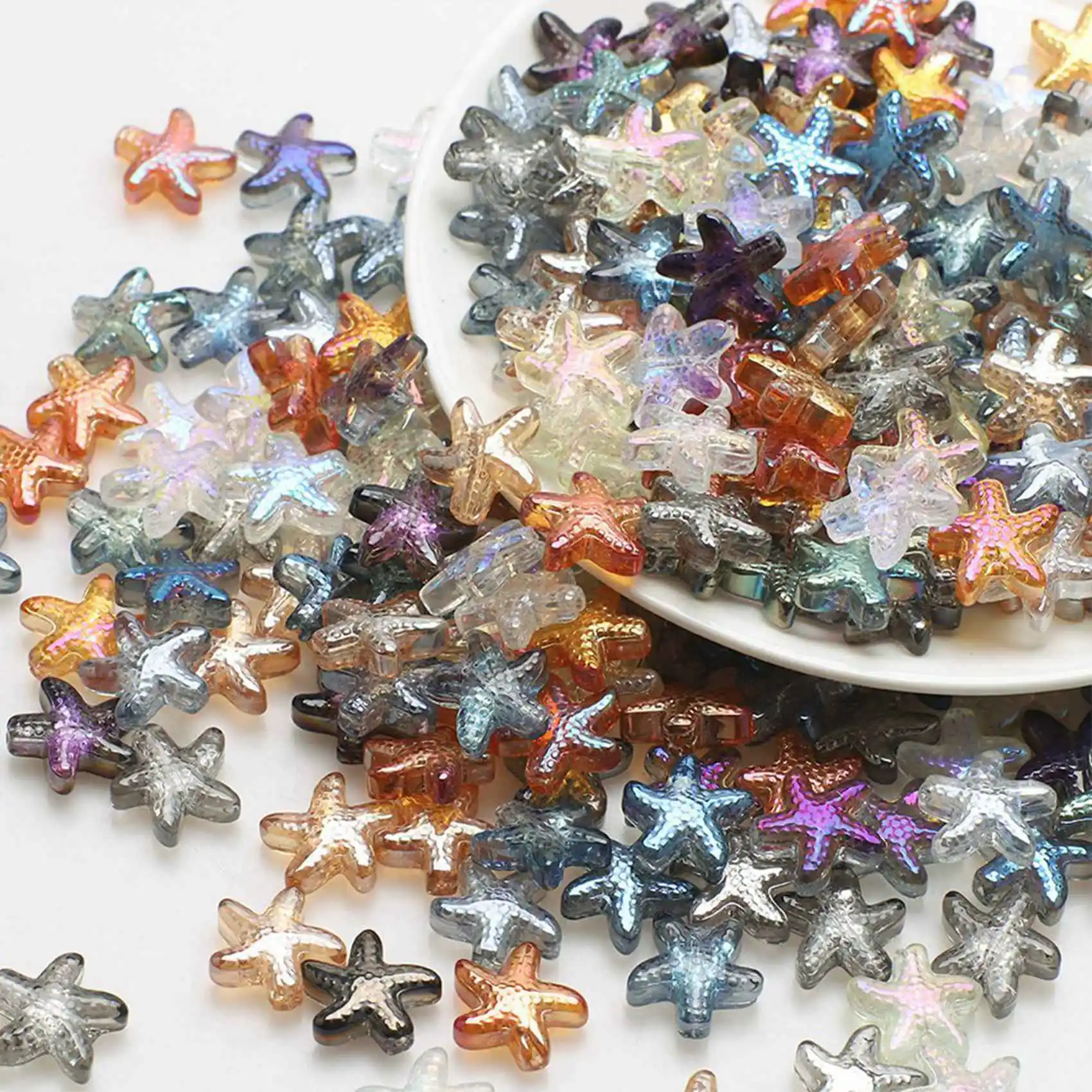 120Pcs Crystal Pendant Fish Starfish Shape Glass Faceted Beads Crafts Material Jewelry Making Earing Supplier
120Pcs Crystal Pendant Fish Starfish Shape Glass Faceted Beads Crafts Material Jewelry Making Earing Supplier