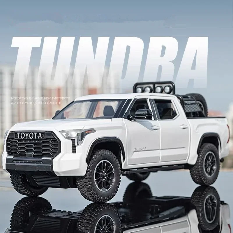 Модель автомобиля Toyota Tundra 1/22, литая под давлением, металлическая, внедорожная, со звуком и светом, коллекционная, детская игрушка, подарок
Модель автомобиля Toyota Tundra 1/22, литая под давлением, металлическая, внедорожная, со звуком и светом, коллекционная, детская игрушка, подарок