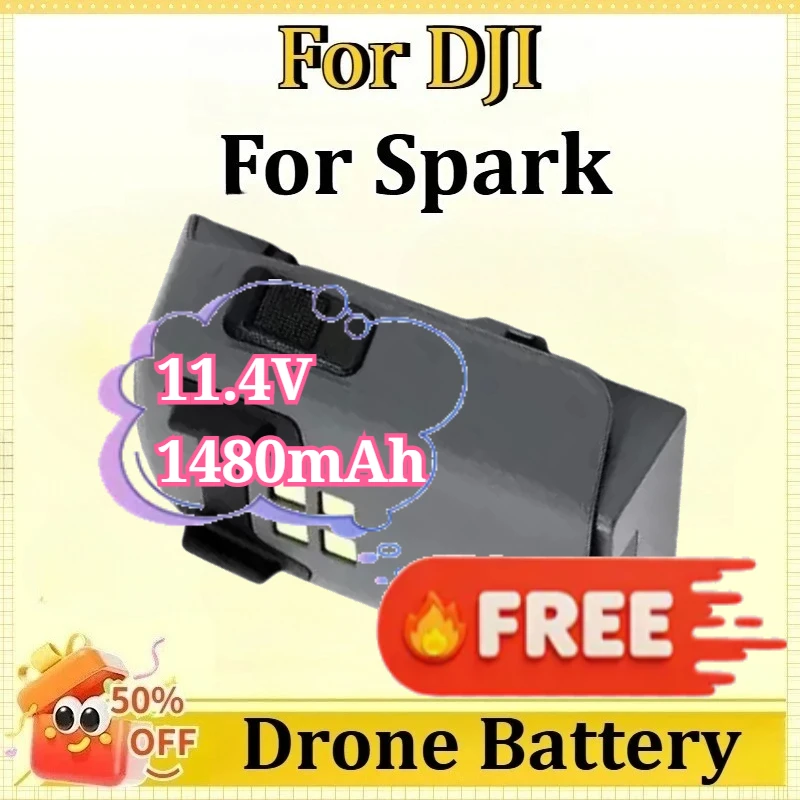 11.4V 1480mAh Drone Batterys for DJI Spark Drone UAV Replacement Batteries Accessories
11.4V 1480mAh Drone Batterys for DJI Spark Drone UAV Replacement Batteries Accessories