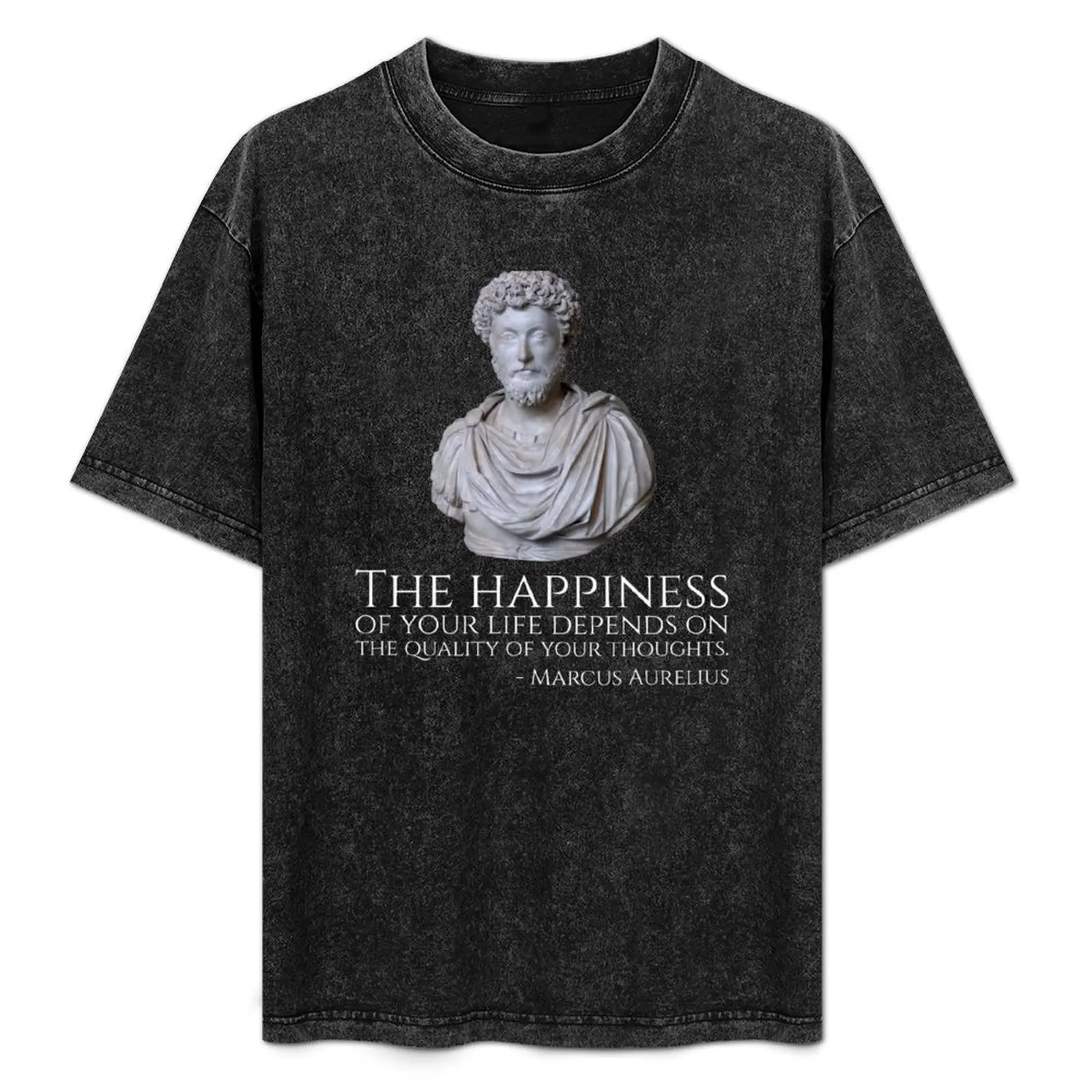 Marcus Aurelius: The happiness of your life depends upon the quality of your thoughts. T-Shirt Big and Tall Basic Tee Shirt
Marcus Aurelius: The happiness of your life depends upon the quality of your thoughts. T-Shirt Big and Tall Basic Tee Shirt