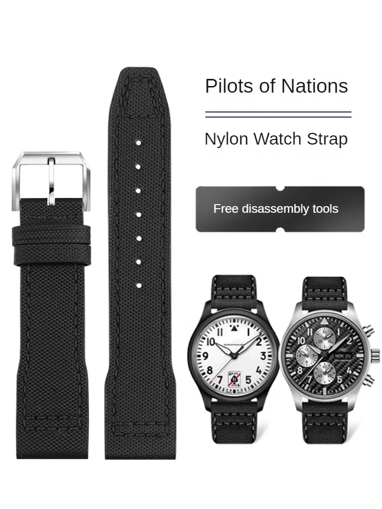 Suitable for I-W-C Portuguese Member Spade A Mark 18 Nylon Watch with TOP GUN Canvas Leather Bracelet
Suitable for I-W-C Portuguese Member Spade A Mark 18 Nylon Watch with TOP GUN Canvas Leather Bracelet