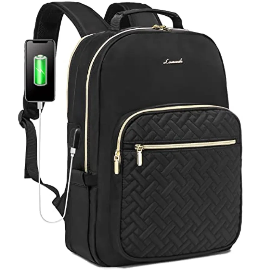 Laptop Backpack for Women Stylish Quilted Backpacks Purse for Business Work Travel Computer Bags Bag with USB Port fits Laptop
Laptop Backpack for Women Stylish Quilted Backpacks Purse for Business Work Travel Computer Bags Bag with USB Port fits Laptop
