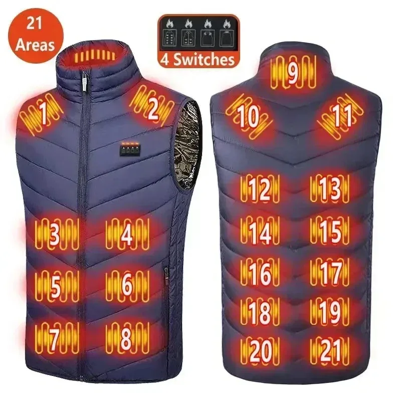 11 Zone Heating Jackets Mens Winter USB Smart Electric Sleeveless Waistcoat Self-heating Clothes Womens Ski Warm Padded Jackets
11 Zone Heating Jackets Mens Winter USB Smart Electric Sleeveless Waistcoat Self-heating Clothes Womens Ski Warm Padded Jackets