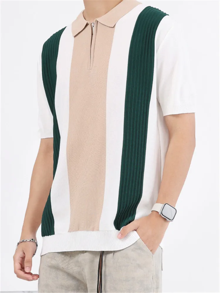 Summer Men's Knitting Short Sleeve Solid Polo Shirts Sports Golf Business Slim Fit Polo Shirt Classic Fashion Polos Tees Tops
Summer Men's Knitting Short Sleeve Solid Polo Shirts Sports Golf Business Slim Fit Polo Shirt Classic Fashion Polos Tees Tops