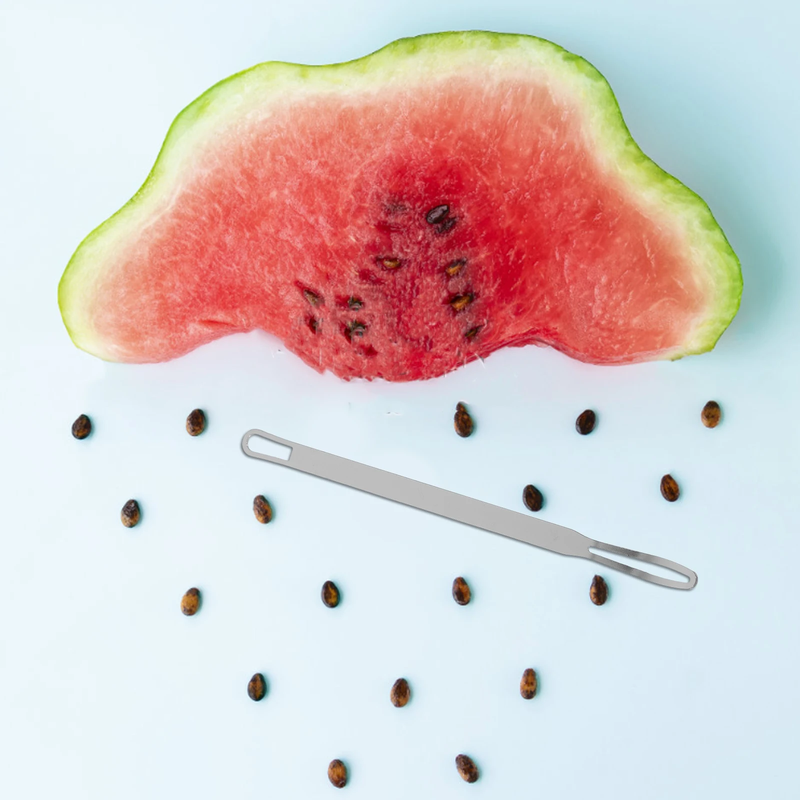 1pcs Watermelon Seed Remover Stainless Steel Core Pitter Metal Fruit Gadget Melon Seed Removing Tool Wear-Resistant Home Kitchen 
1pcs Watermelon Seed Remover Stainless Steel Core Pitter Metal Fruit Gadget Melon Seed Removing Tool Wear-Resistant Home Kitchen