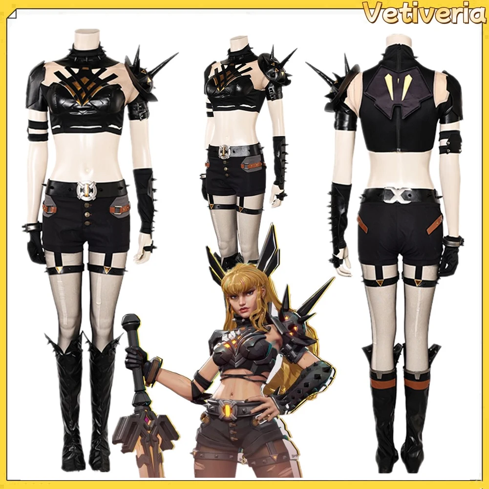 Game Rivals Magik Cosplay Costume Black Roleplay Clothes Disguise Suit Female Halloween Carnival Fantasy Props for Adult Women
Game Rivals Magik Cosplay Costume Black Roleplay Clothes Disguise Suit Female Halloween Carnival Fantasy Props for Adult Women