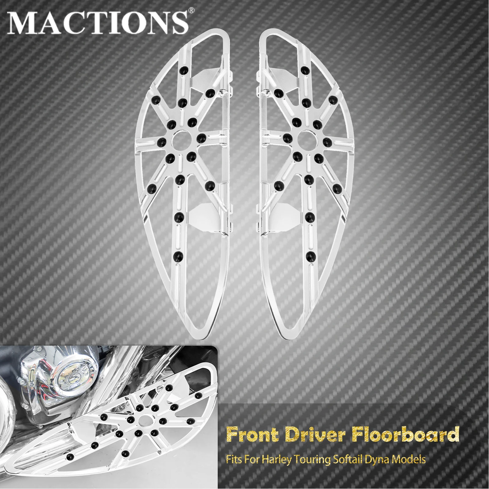 Motorcycle CNC Driver Floorboard Footpegs For Harley Touring Road King Electra Glide Dyna Softail FLHT Footboard Footrest Pedal
Motorcycle CNC Driver Floorboard Footpegs For Harley Touring Road King Electra Glide Dyna Softail FLHT Footboard Footrest Pedal