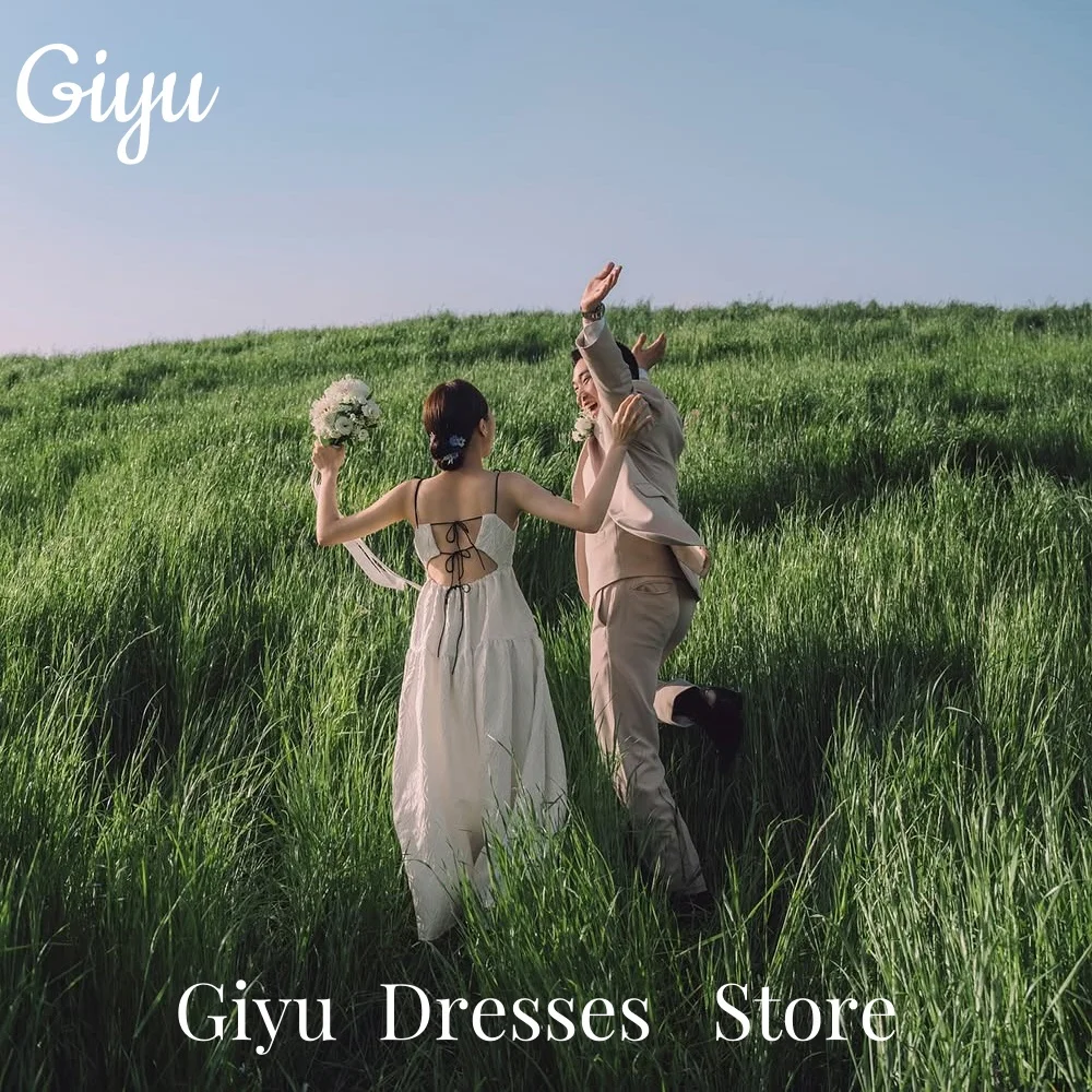 Giyu Simple A Line Korea Wedding Dresses Backless Pleat Floor-Length Detachable Strap Bridal Gowns Corset Customized 웨딩드레스 2025
Giyu Simple A Line Korea Wedding Dresses Backless Pleat Floor-Length Detachable Strap Bridal Gowns Corset Customized 웨딩드레스 2025