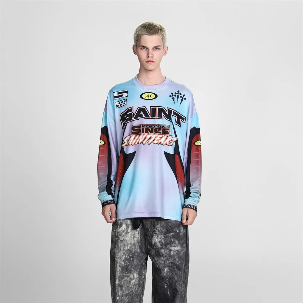Gradual Color Block Hip Hop Streetwear T Shirt Long Sleeve Tee Shirts Spring Autumn Fashion Graphic Tees Men Clothing Pullovers
Gradual Color Block Hip Hop Streetwear T Shirt Long Sleeve Tee Shirts Spring Autumn Fashion Graphic Tees Men Clothing Pullovers