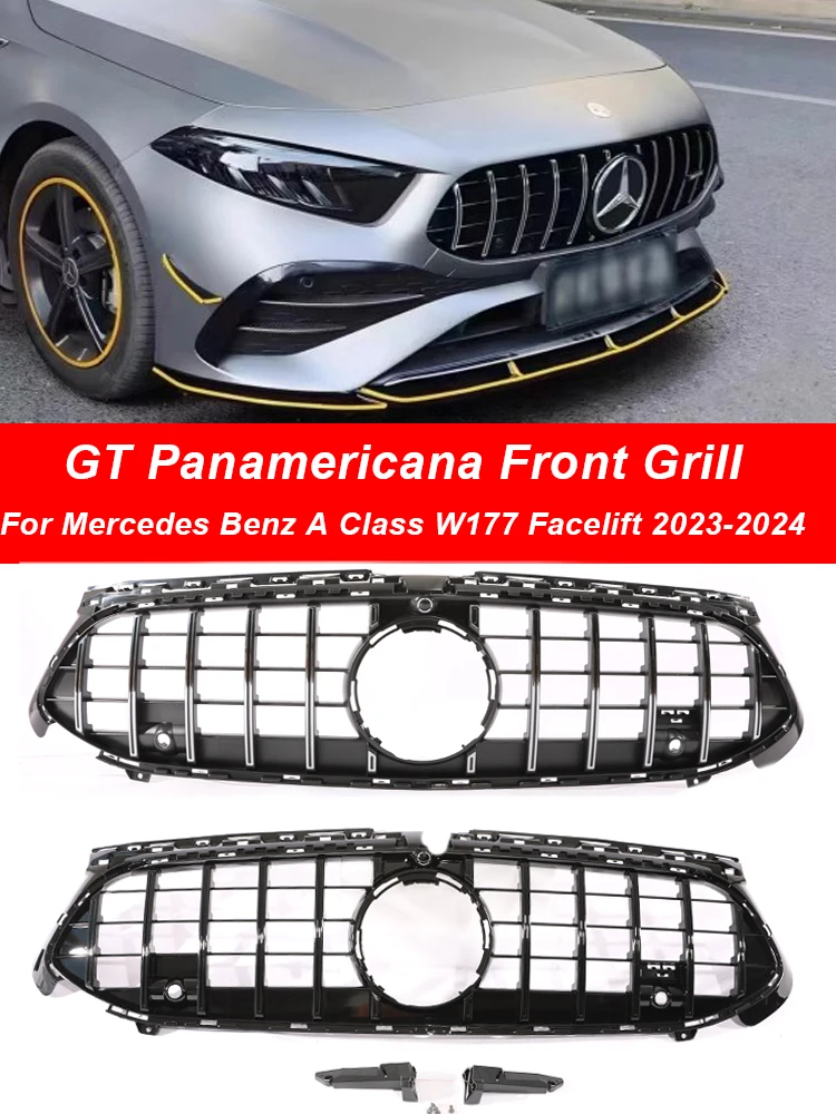 Front Racing Facelift GT Grille Panamericana Radiator Grill For Mercedes Benz A Class W177 2023 2024 A180 A200 A220 A250 A280
Front Racing Facelift GT Grille Panamericana Radiator Grill For Mercedes Benz A Class W177 2023 2024 A180 A200 A220 A250 A280