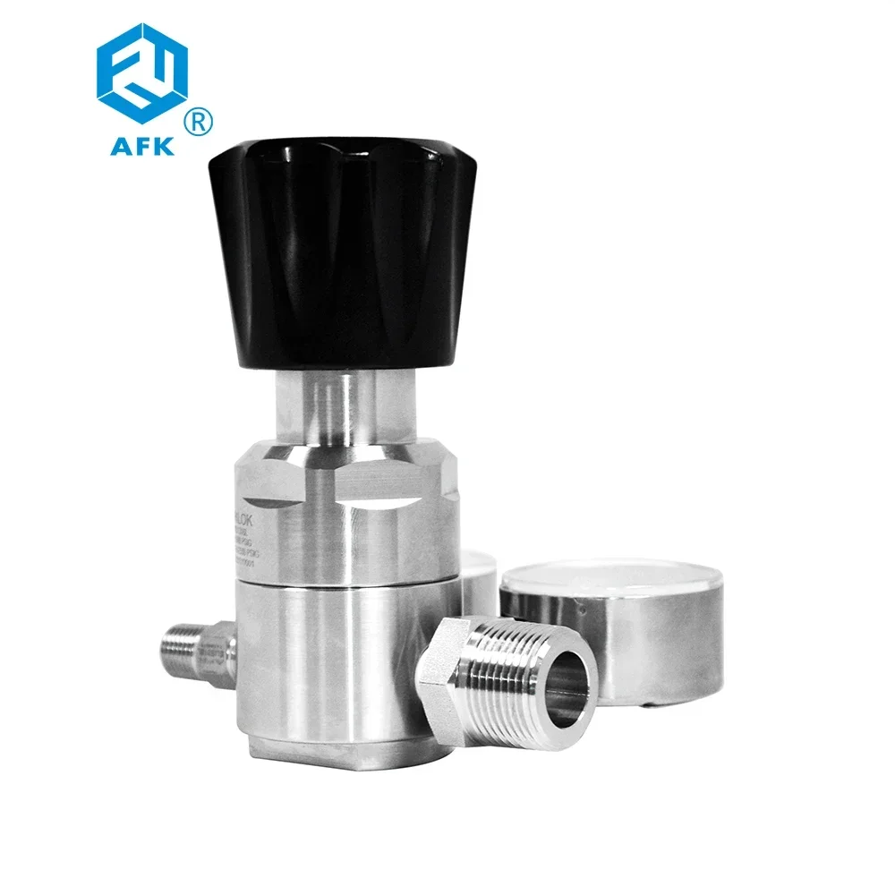 AFK R41 High Pressure 6000PSI Nitrogen Nitrogen Dioxide Hydrogen Helium Stainless Steel Pressure Regulator
AFK R41 High Pressure 6000PSI Nitrogen Nitrogen Dioxide Hydrogen Helium Stainless Steel Pressure Regulator
