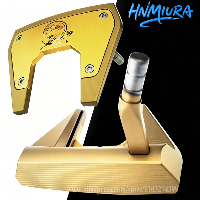 Golf Head Gold Horn HNMIURA Golf Putter Head Right Handed UNISEX Golf Clubs Head and Golf Headcover Golf Equipment
Golf Head Gold Horn HNMIURA Golf Putter Head Right Handed UNISEX Golf Clubs Head and Golf Headcover Golf Equipment