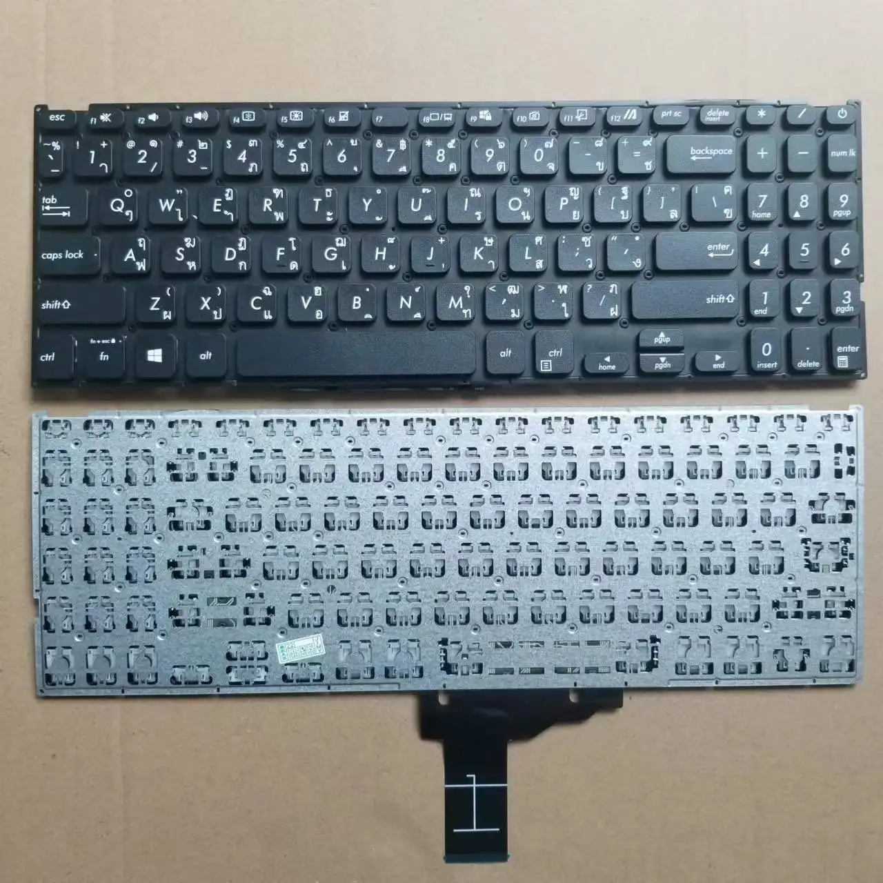Новая тайская клавиатура TI для Asus VivoBook X509 X509fa X509fb X509fj X509fl X509ma X509ua X509ub, черная без рамки
Новая тайская клавиатура TI для Asus VivoBook X509 X509fa X509fb X509fj X509fl X509ma X509ua X509ub, черная без рамки