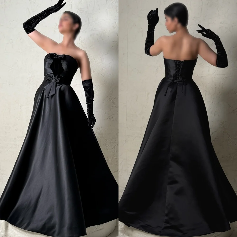 Customized Modern Style Simple Jersey Bow Pleat A-line Strapless Long Dresses Bespoke Occasion Dresses Sizes Available Elegant
Customized Modern Style Simple Jersey Bow Pleat A-line Strapless Long Dresses Bespoke Occasion Dresses Sizes Available Elegant