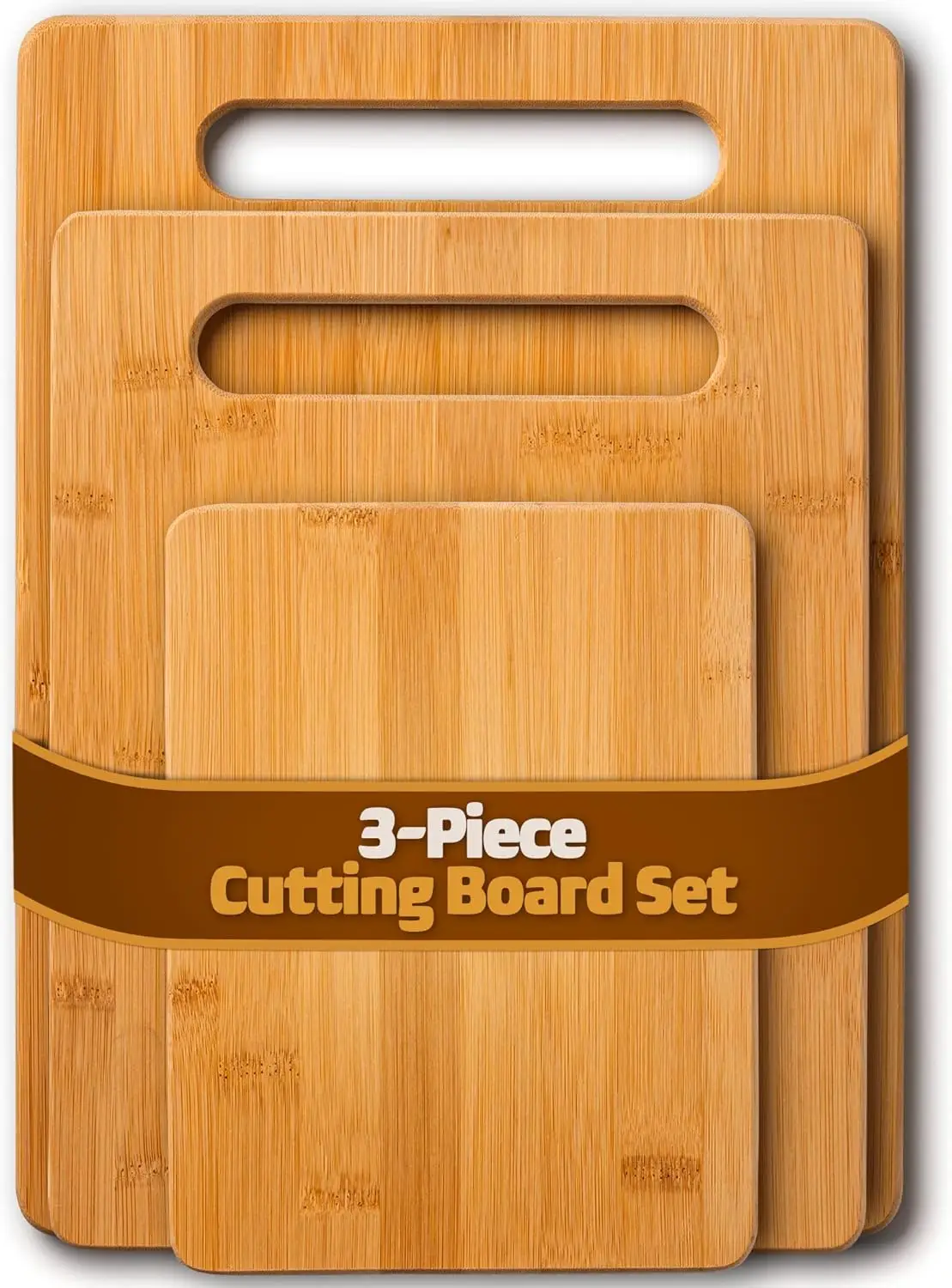 Bamboo Cutting Boards for Kitchen - Set of 3 Reversible Wood Cutting Boards with Handle, Large Medium Small Chopping Boards for
Bamboo Cutting Boards for Kitchen - Set of 3 Reversible Wood Cutting Boards with Handle, Large Medium Small Chopping Boards for
