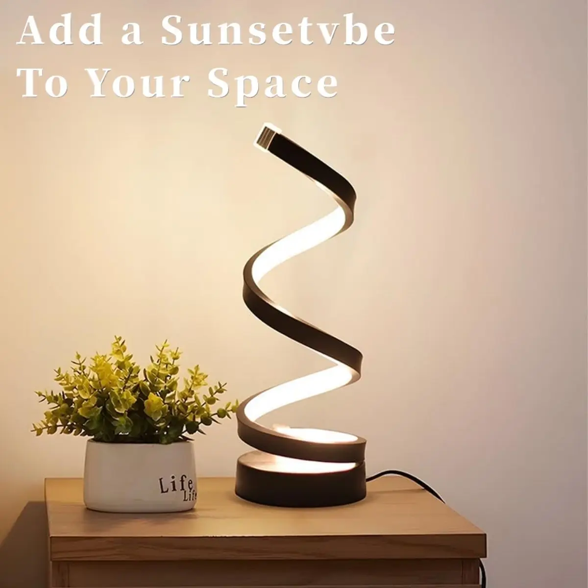 1pc LED spiral desk lamp night light USB dimmable 3-color bedside lamp bedroom decorative desk lamp lighting
1pc LED spiral desk lamp night light USB dimmable 3-color bedside lamp bedroom decorative desk lamp lighting