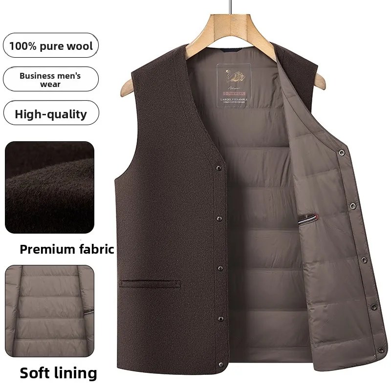 Men's Woolen down Vest Thi Casual Sle Autumn Winter Faion Dad Clothes Busin Leisure Knitwear Jaet Youth Trend
Men's Woolen down Vest Thi Casual Sle Autumn Winter Faion Dad Clothes Busin Leisure Knitwear Jaet Youth Trend