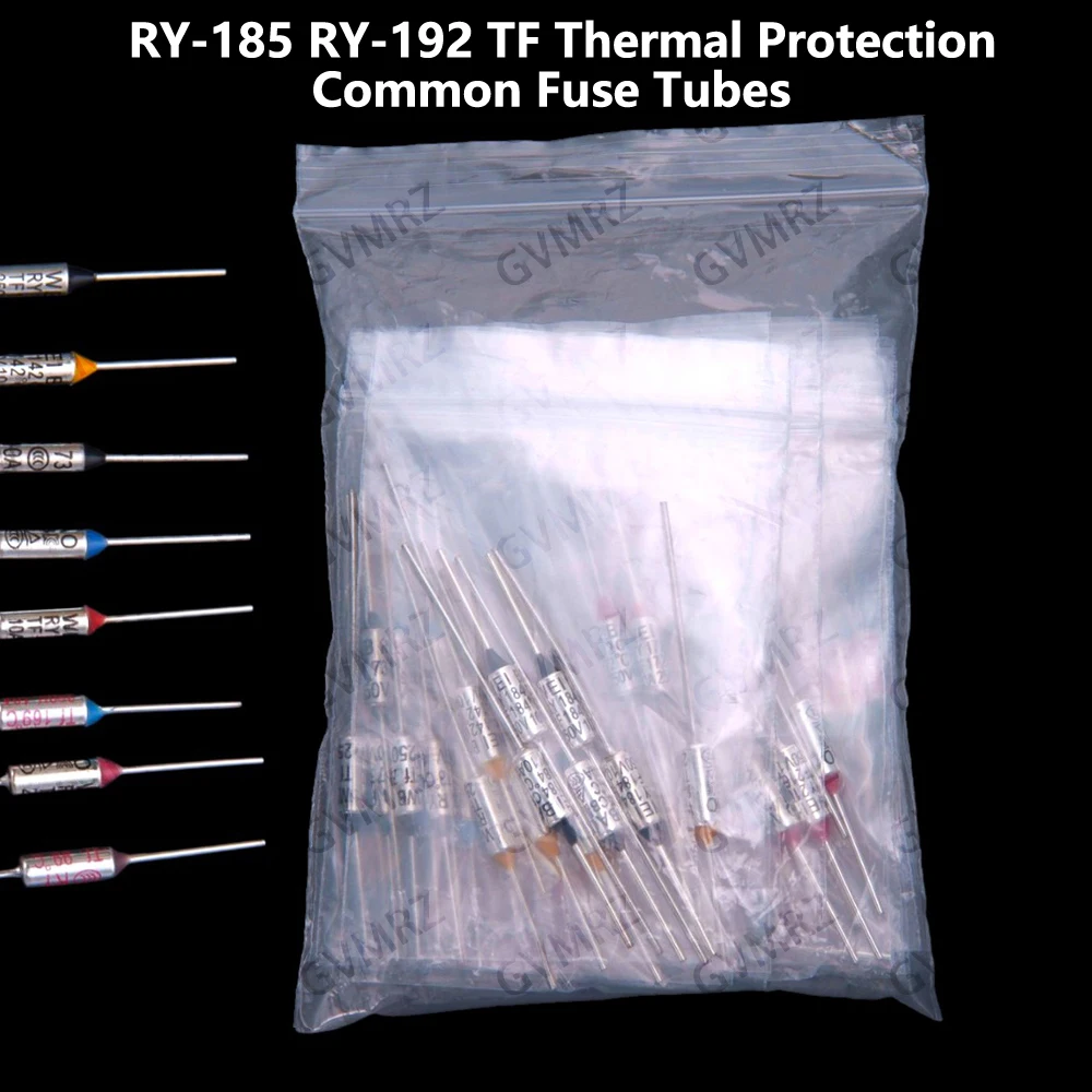 16Values 80PCS RY-185 RY-192 TF Thermal Protection 10A 250V RY-185/192 Common Fuse Tubes RY-185 RY-192
16Values 80PCS RY-185 RY-192 TF Thermal Protection 10A 250V RY-185/192 Common Fuse Tubes RY-185 RY-192