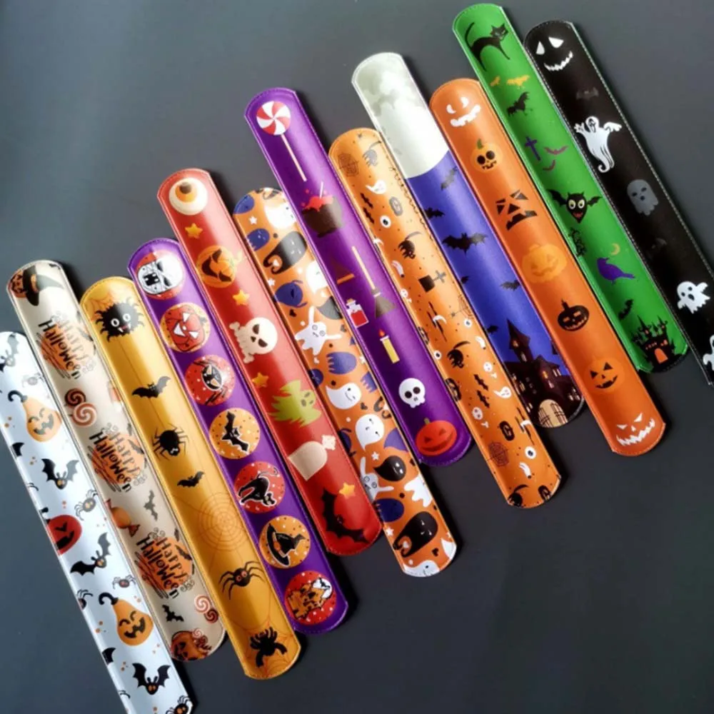 12pcs Halloween Slap Bracelets Party Slap Bracelets Gifts Kids Happy Halloween Party Decoration Supplies Trick Or Treat
12pcs Halloween Slap Bracelets Party Slap Bracelets Gifts Kids Happy Halloween Party Decoration Supplies Trick Or Treat