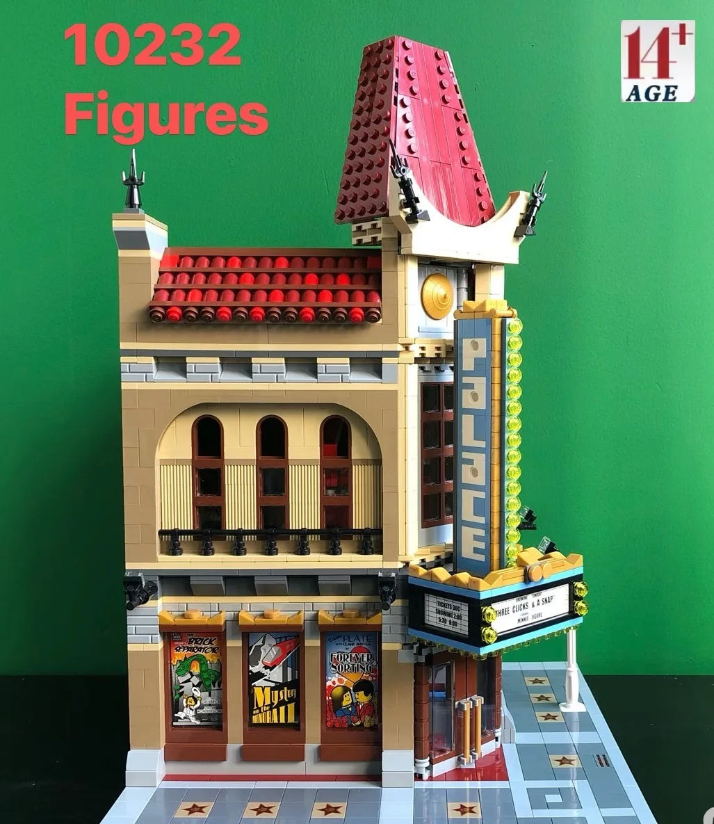 Spot Goods 2196pcs Modular Buildings City Street Palace Cinema 10232 Building Blocks Puzzle Model Toys Birthday Christmas Gifts
Spot Goods 2196pcs Modular Buildings City Street Palace Cinema 10232 Building Blocks Puzzle Model Toys Birthday Christmas Gifts