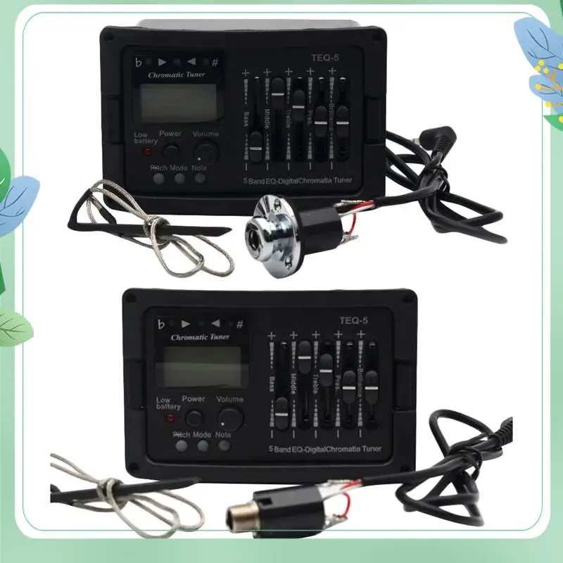 SYDS 5 Band Acoustic Guitar Preamp EQ Equalizer Classical Acoustic Guitar Amplifier Digital Blend Tuner Piezo Pickup
SYDS 5 Band Acoustic Guitar Preamp EQ Equalizer Classical Acoustic Guitar Amplifier Digital Blend Tuner Piezo Pickup