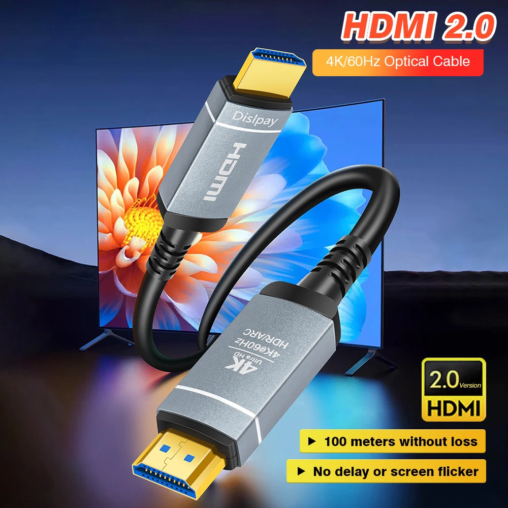 HDMI 2.0 Инженерный оптоволоконный кабель HDMI 4K@60 Гц Кабель поддерживает динамический HDR HDCP 2.2 eARC для LG Samsung Sony TV Blu-ray
HDMI 2.0 Инженерный оптоволоконный кабель HDMI 4K@60 Гц Кабель поддерживает динамический HDR HDCP 2.2 eARC для LG Samsung Sony TV Blu-ray