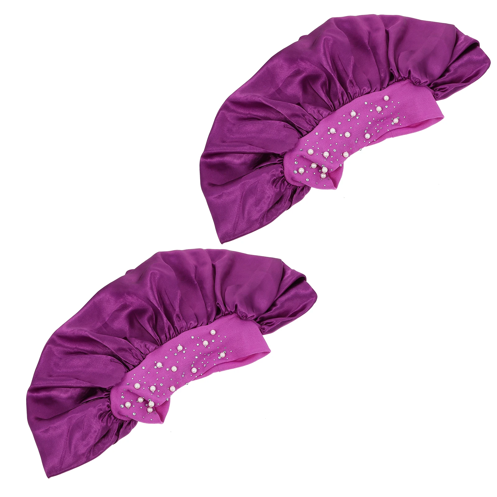 2Pcs Shower Caps Polyester Elastic Band One Size Fits All Lightweight Foldable Travel Hair Protection Beauty Accessories Bathing
2Pcs Shower Caps Polyester Elastic Band One Size Fits All Lightweight Foldable Travel Hair Protection Beauty Accessories Bathing