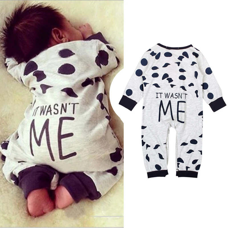 Cute Baby Boy Romper Long Sleeve Letter Infant Girl Jumpsuit Children Clothing Cow Design Toddler Overalls Outfit Kid Wear A662
Cute Baby Boy Romper Long Sleeve Letter Infant Girl Jumpsuit Children Clothing Cow Design Toddler Overalls Outfit Kid Wear A662