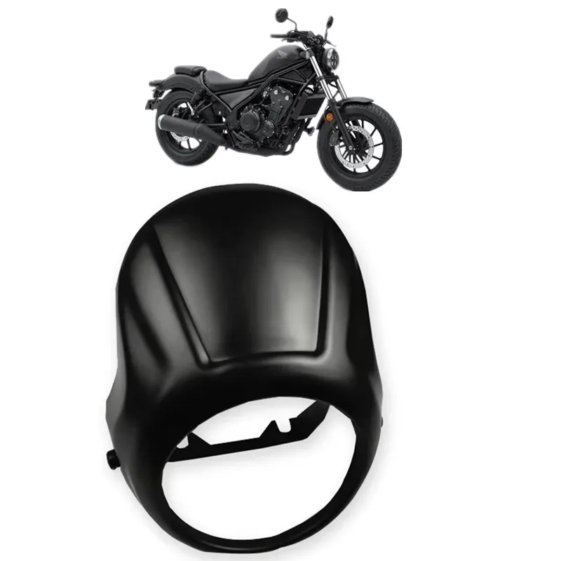 Black Headlight Fairing Front Cowl Mask Cover Fork Windshield For Honda Rebel CMX 500 300 2017-2022 CMX500 CMX300 Motorcycle
Black Headlight Fairing Front Cowl Mask Cover Fork Windshield For Honda Rebel CMX 500 300 2017-2022 CMX500 CMX300 Motorcycle