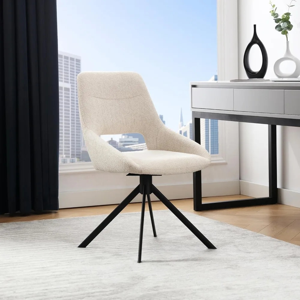 modern fabric swivel chair without casters, stylish linen vanity seat with open back, armless padded office chair for women
modern fabric swivel chair without casters, stylish linen vanity seat with open back, armless padded office chair for women